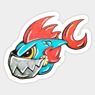 Pirahna Sticker